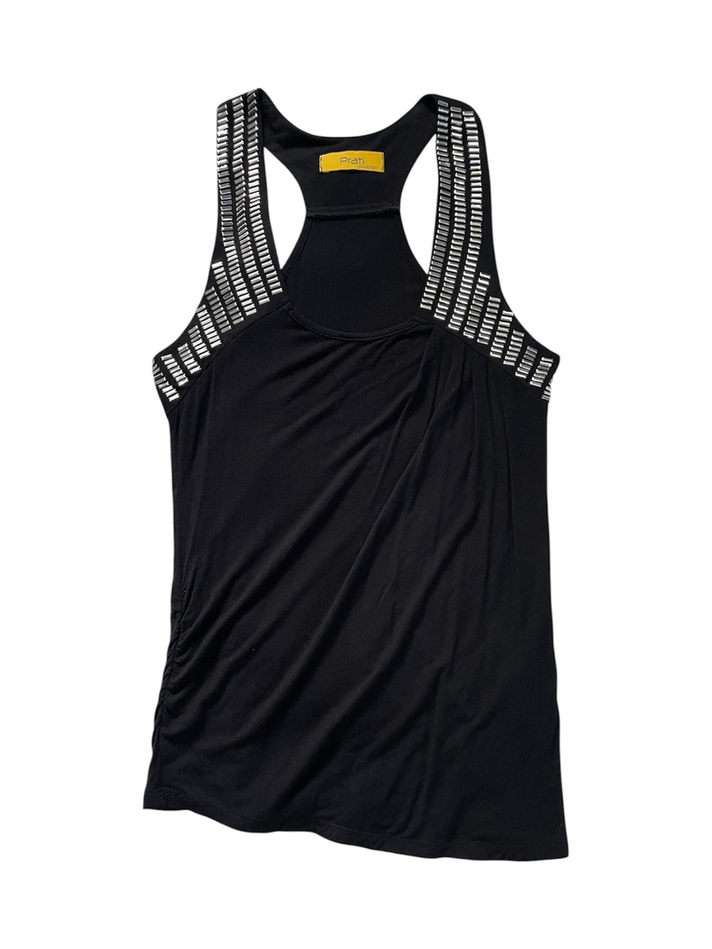 Y2K Black and Silver Tank Top
